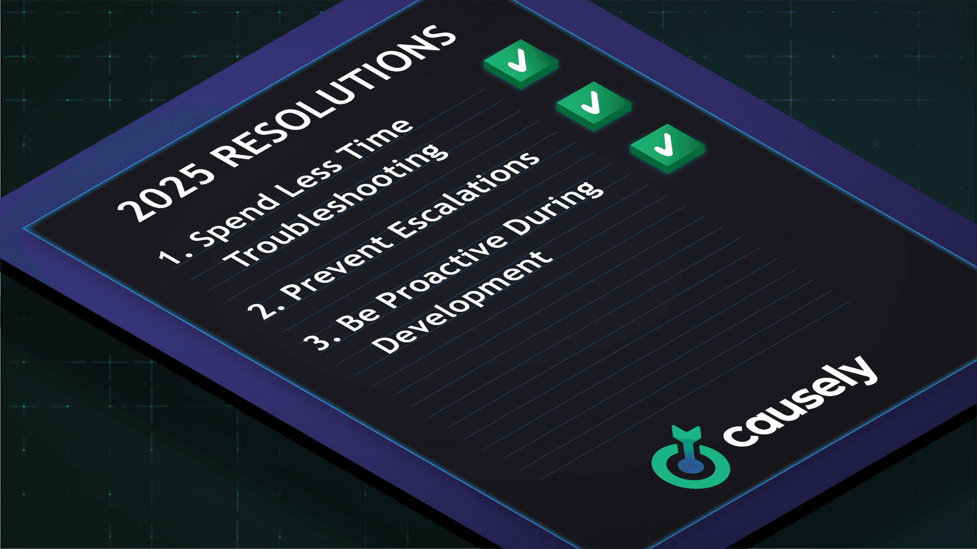 In 2025, I resolve to be proactive about reliability
