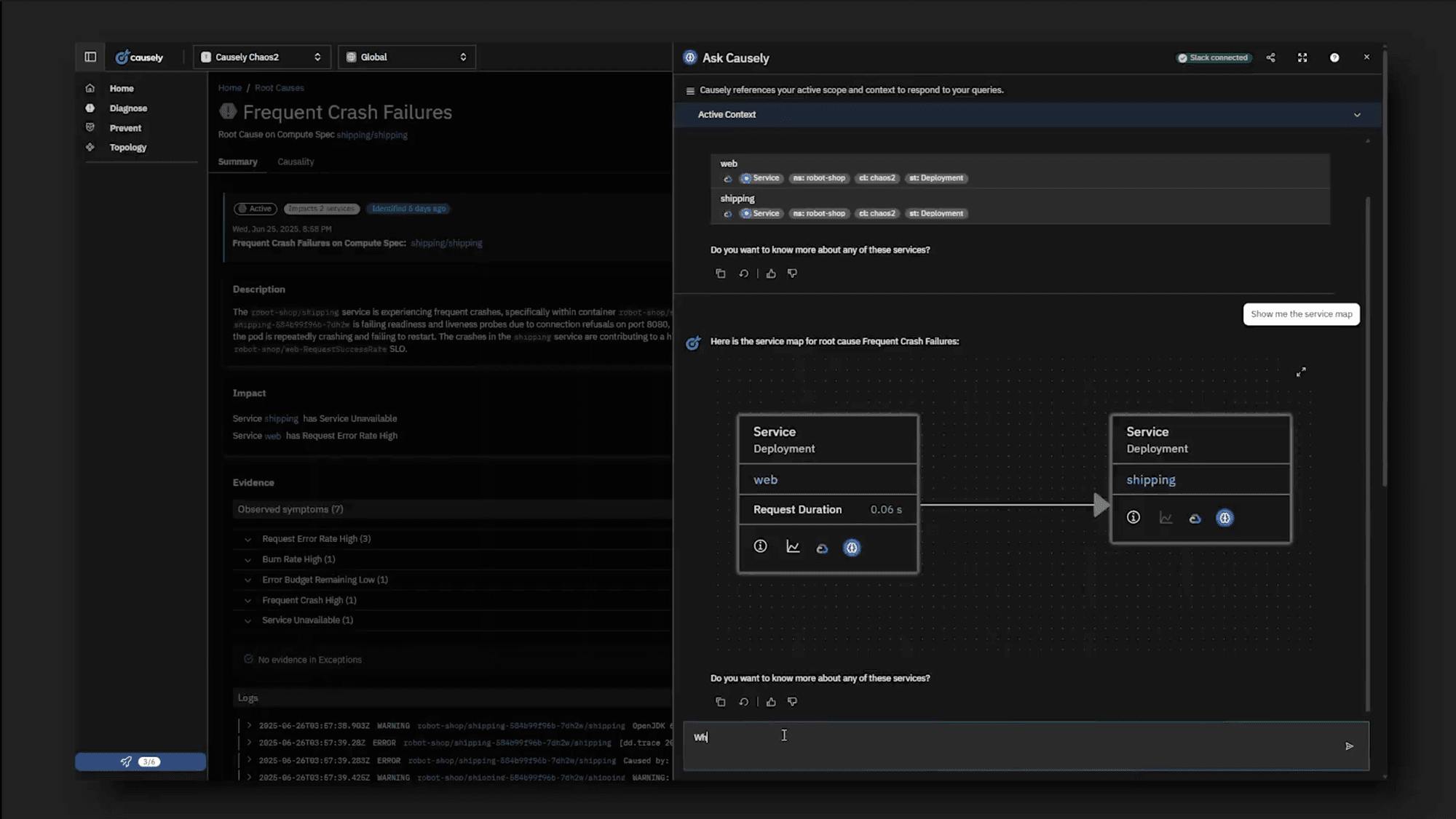 Causely Feature Demo: Using Ask Causely to Transform Incident Response